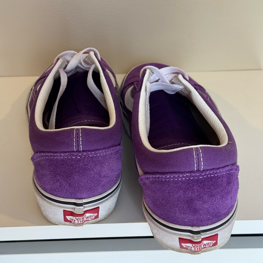Vans Old Skool Purple Suede Canvas Sneakers Women’s | Size 10 - Picture 7 of 7